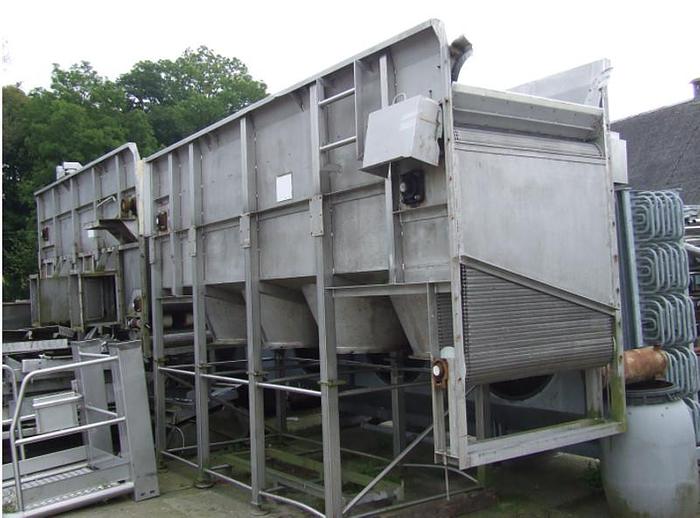 Used Fluidization 2-belt freezing tunnel - stainless steel version