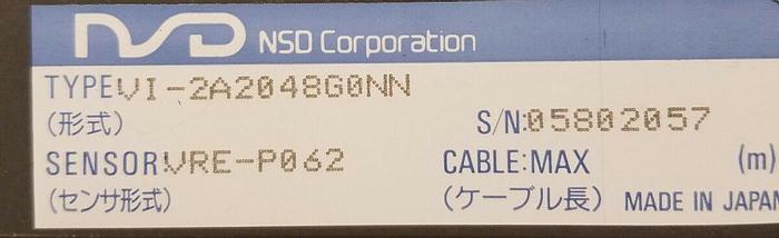 Used NSD Model VI-2A2048G0NN