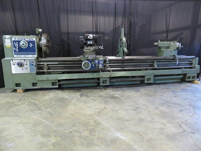 Used Kingston HR-4000 34" x 160" Heavy Duty Engine Lathe