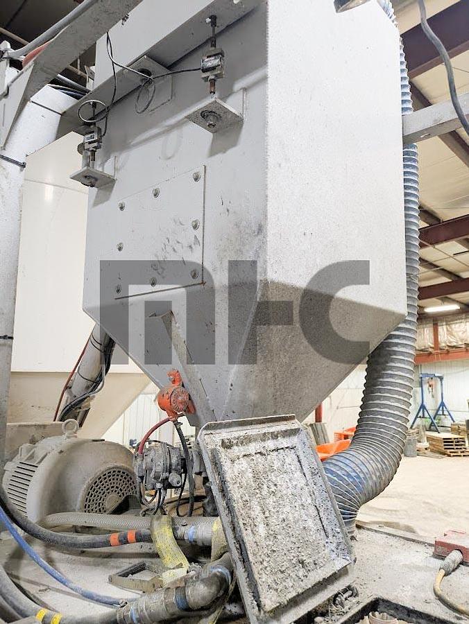 Used Mixer Systems Batch Plant (2018) with 21 cu ft Paddle Mixer & 2 Compartment Aggregate Bin