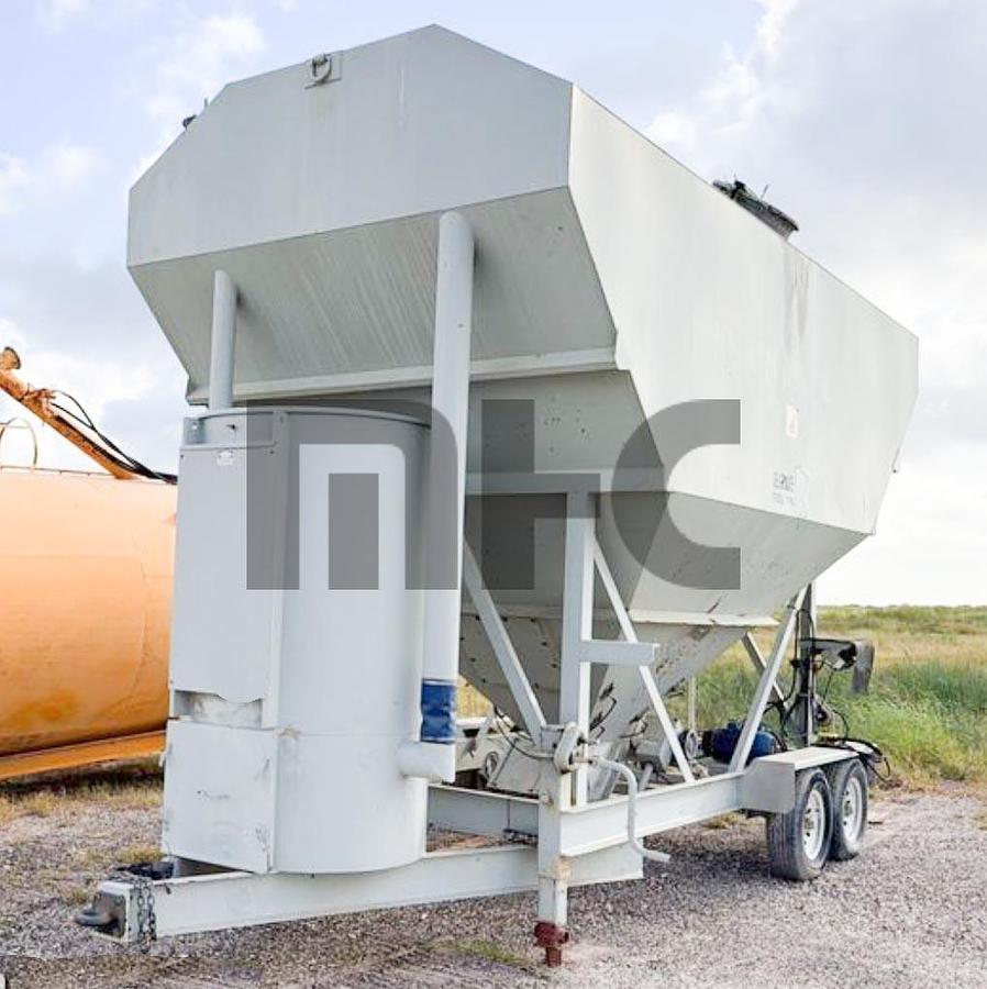 Used Belgrade LP200 Portable Cement Silo with Rice Lake Batching System