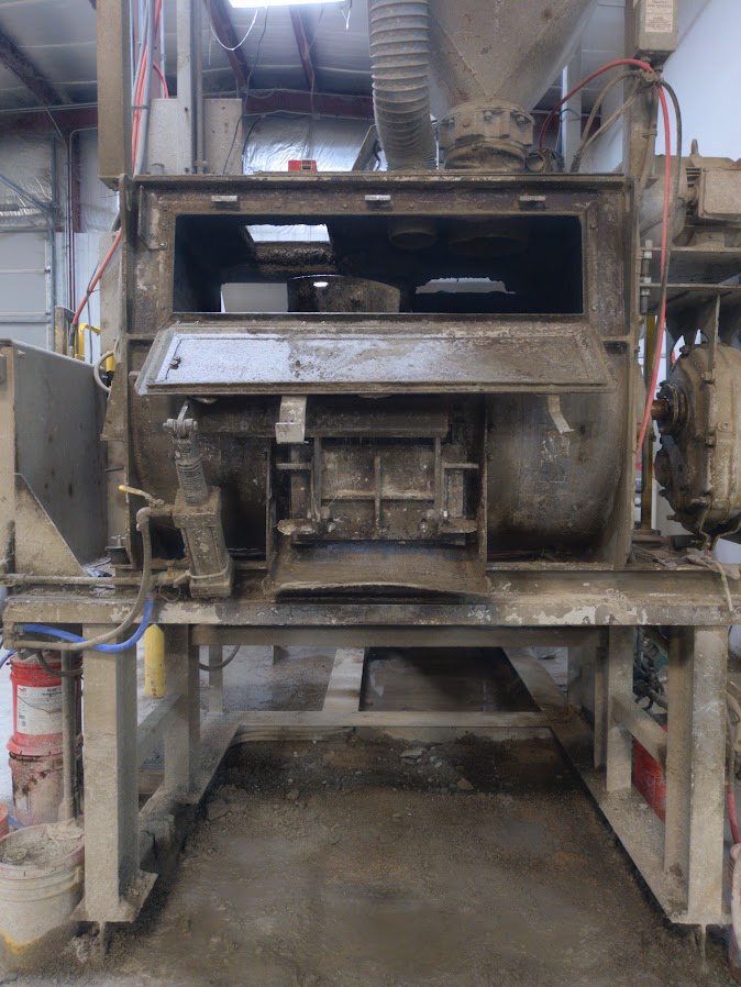 Used Mixer Systems Batch Plant (2018) with 21 cu ft paddle mixer & 2 compartment aggregate bin