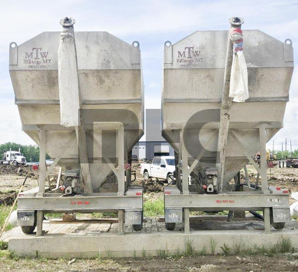 Used 2012 Montana Tank Works LP200 Low Profile Portable Cement Silo (2 Each)
