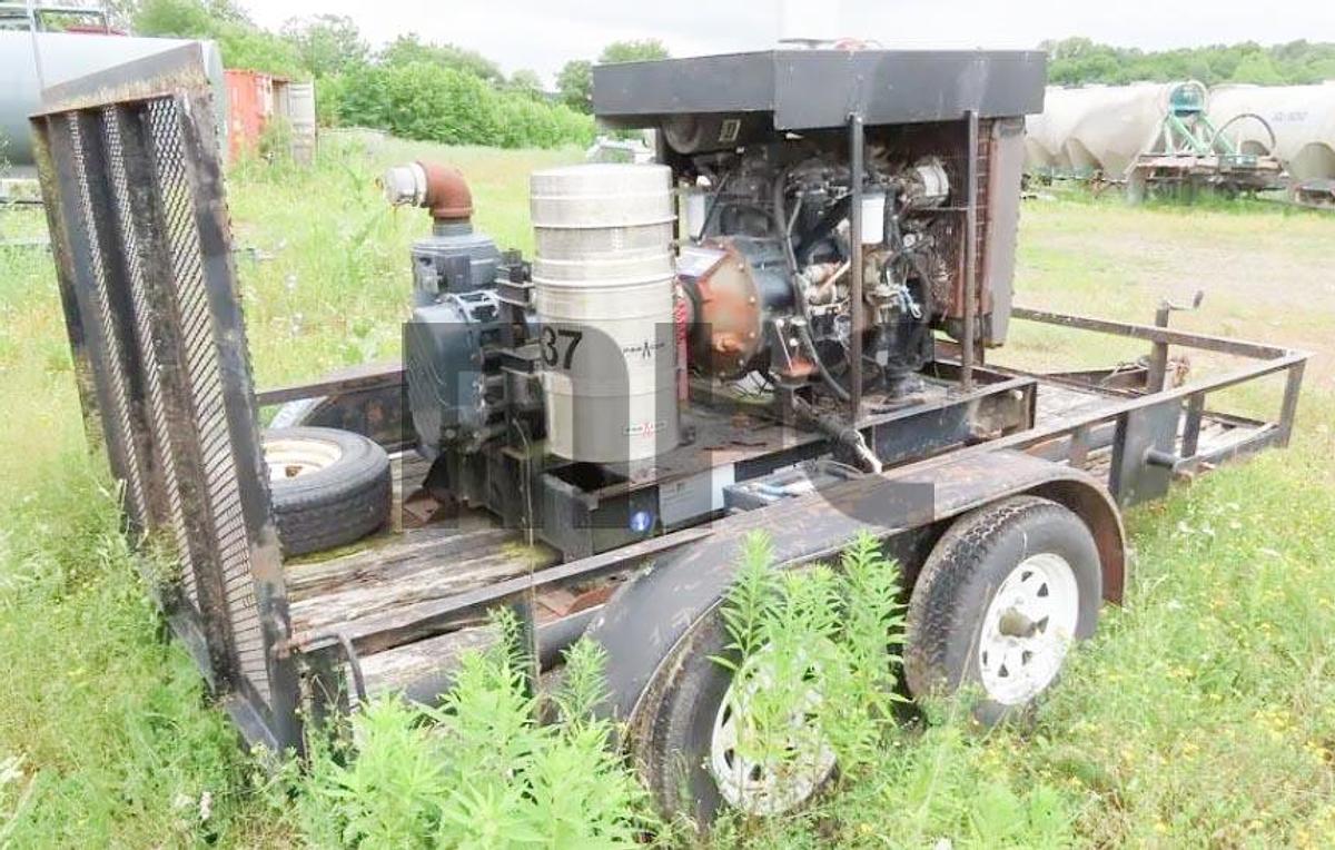 Used Portable Paragon P857/ John Deere Diesel Material Transfer Blower