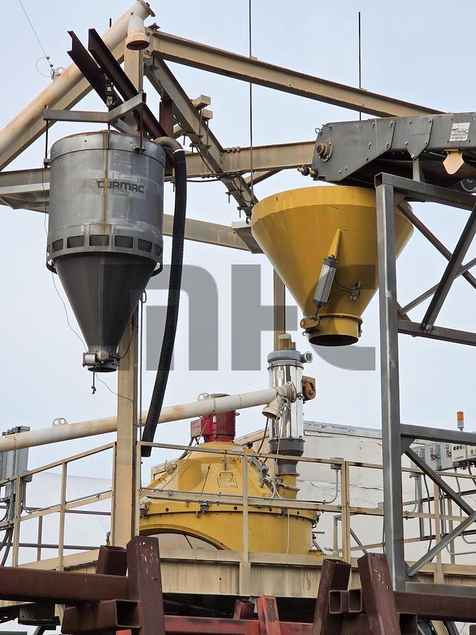 Used 2005 Turmac 4 Compartment Precast Concrete Batch Plant w/Haarup Mixer