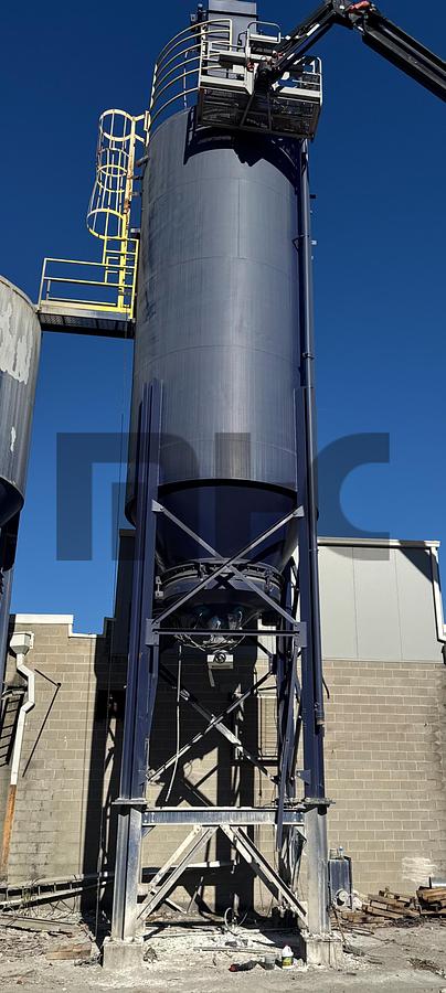 Used Standley Batch 135 Ton Stationary Cement Silo with Structure