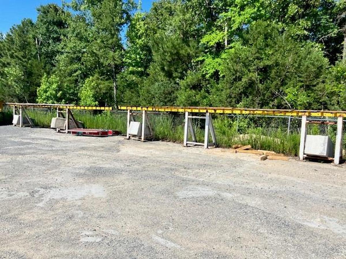 Used Precast Concrete Casting Tables with Side Forms, Panel Rack, & A Frames for Transport