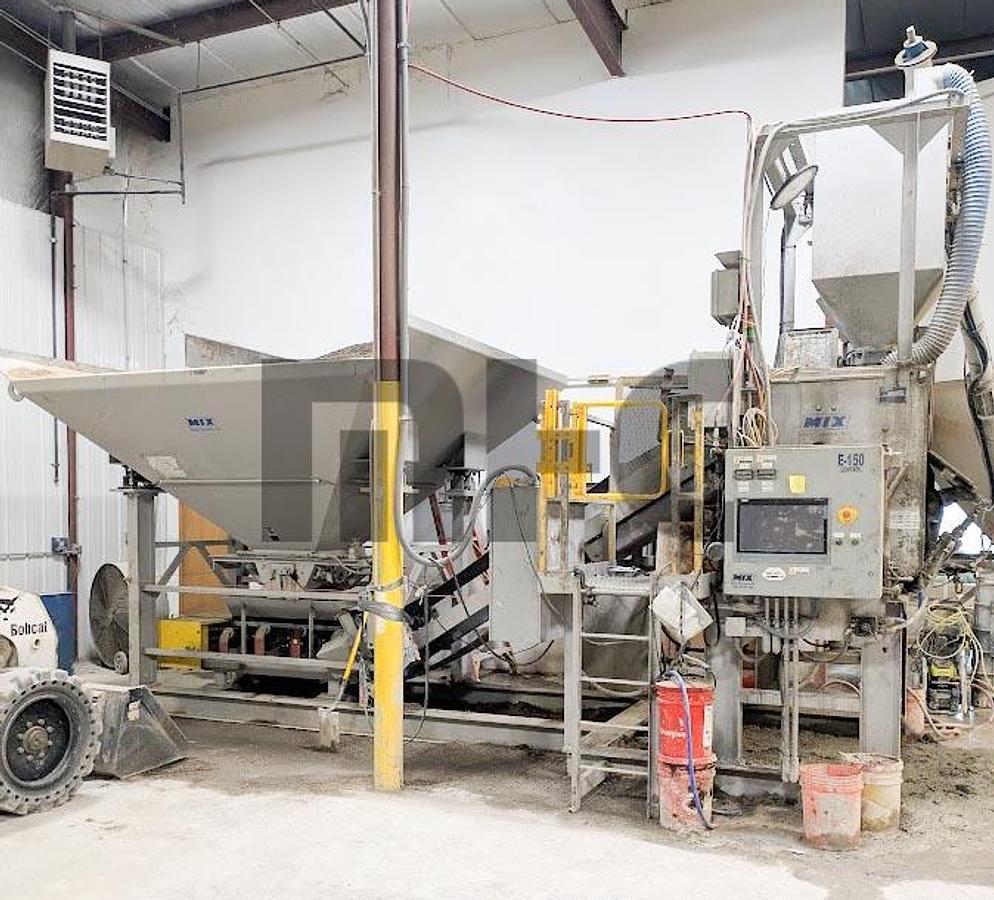 Used Mixer Systems Batch Plant (2018) with 21 cu ft Paddle Mixer & 2 Compartment Aggregate Bin