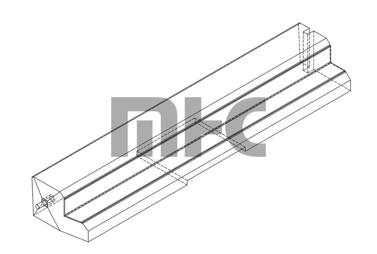 Used Precast Concrete Low Profile Barrier Dual Cavity Forms (FDOT)