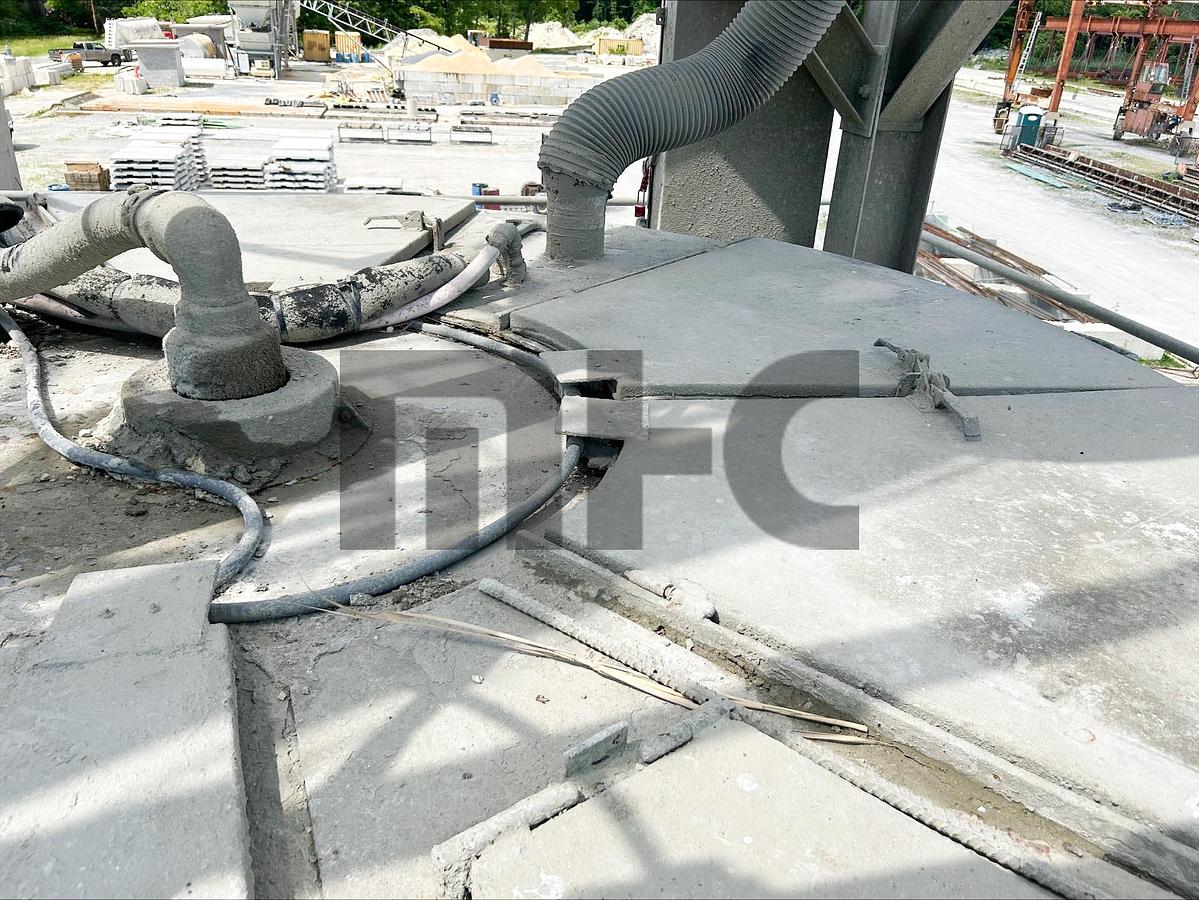 Used Johnson Ross and Mixer Systems Precast Concrete Batch Plant