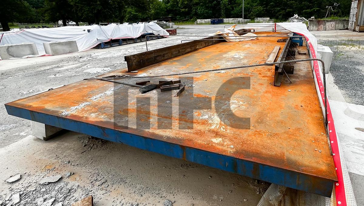 Used 11' X 39' Precast Concrete Casting Tables/Panel Forms (2 Each):