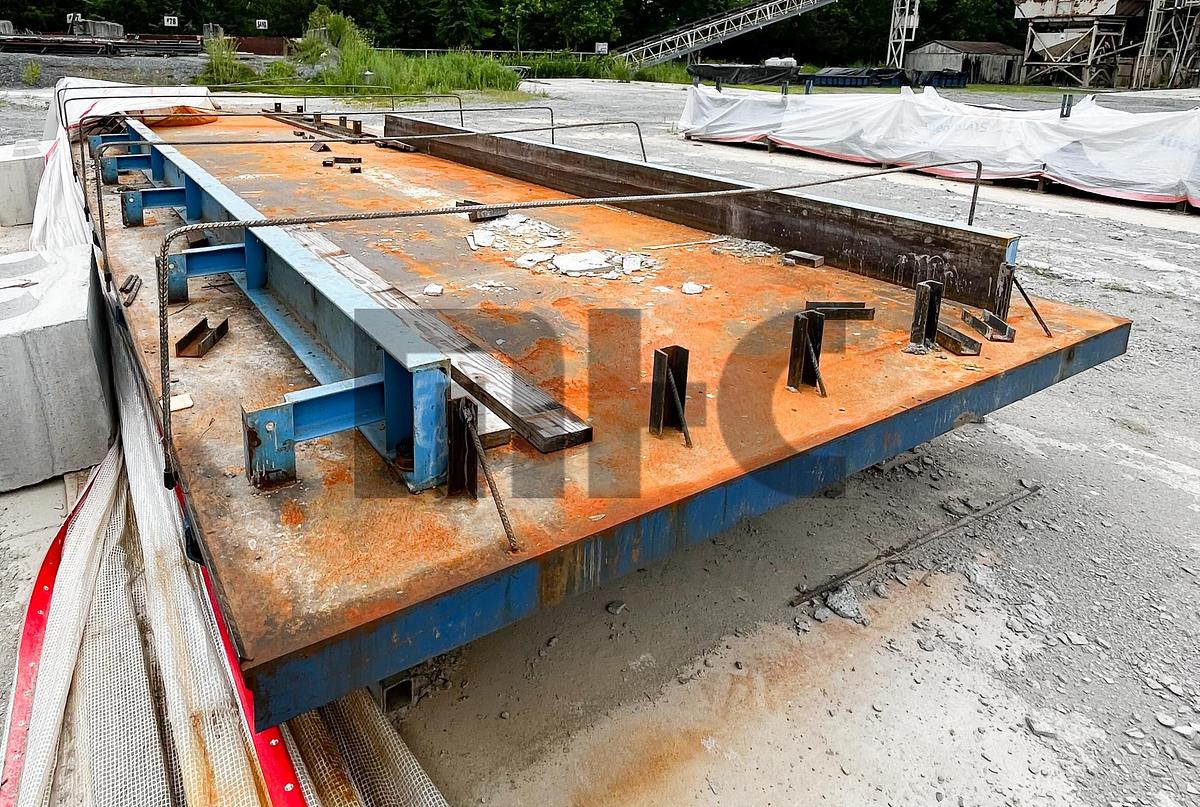 Used 11' X 39' Precast Concrete Casting Tables/Panel Forms (2 Each):