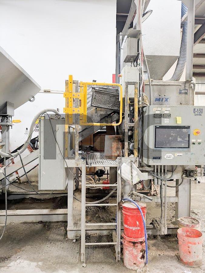 Used Mixer Systems Batch Plant (2018) with 21 cu ft Paddle Mixer & 2 Compartment Aggregate Bin