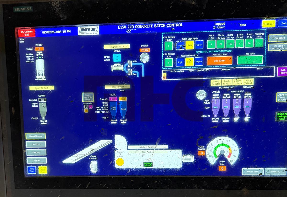 Used Automacad Precast Concrete Production Line & Mixer Systems Batch Plant