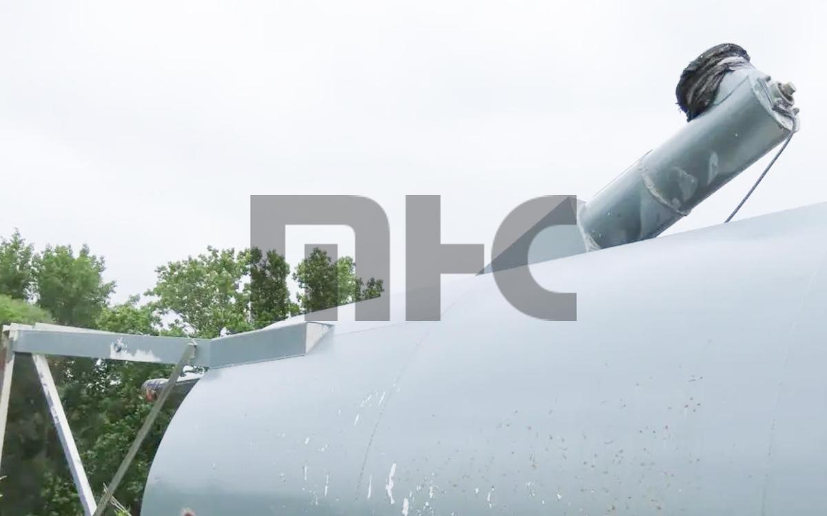 Used Belgrade 350 Barrel Round Portable (RP) Cement Silo