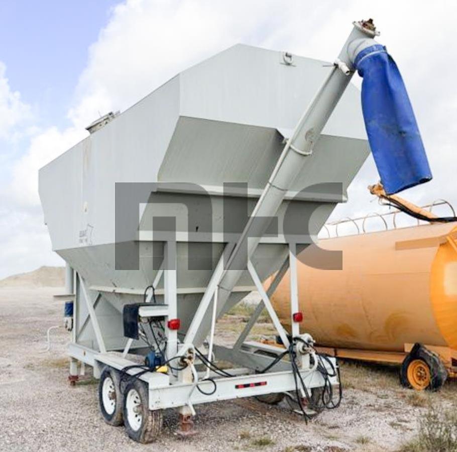 Used Belgrade LP200 Portable Cement Silo with Rice Lake Batching System