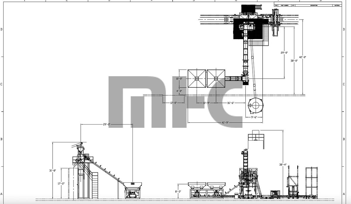 Used Automacad Precast Concrete Production Line & Mixer Systems Batch Plant