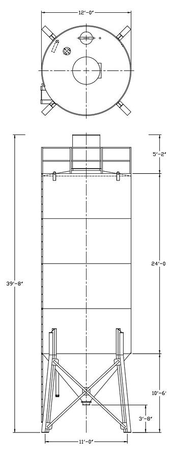 2026 Belgrade Basic 700 Barrel Stationary Cement Silo