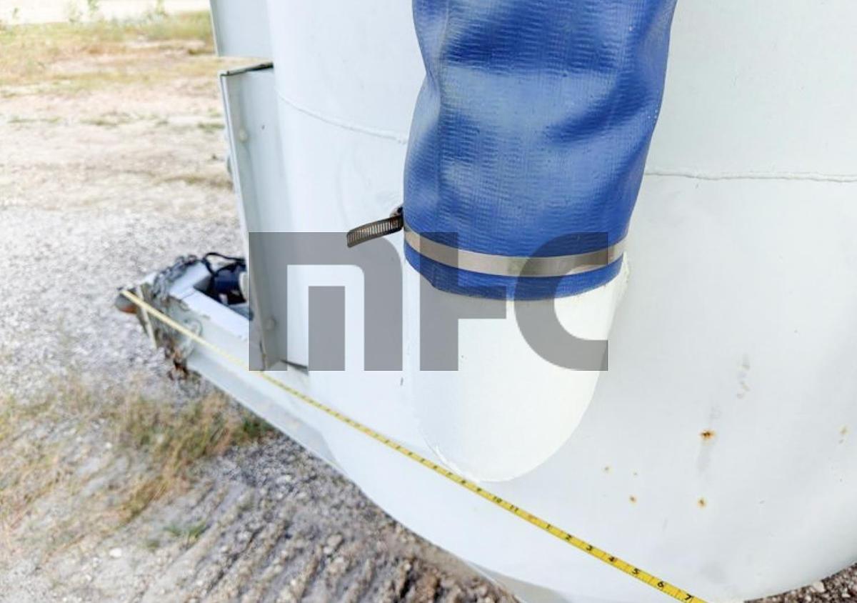 Used Belgrade LP200 Portable Cement Silo with Rice Lake Batching System