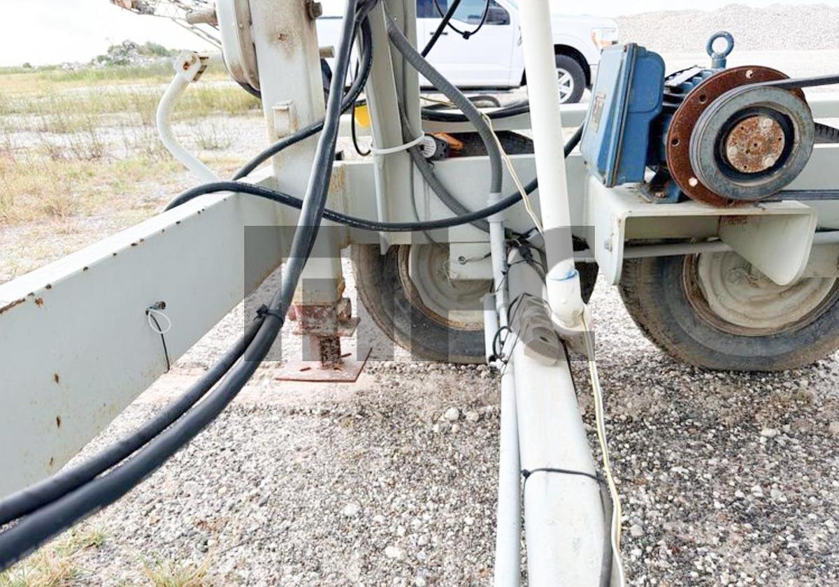 Used Belgrade LP200 Portable Cement Silo with Rice Lake Batching System