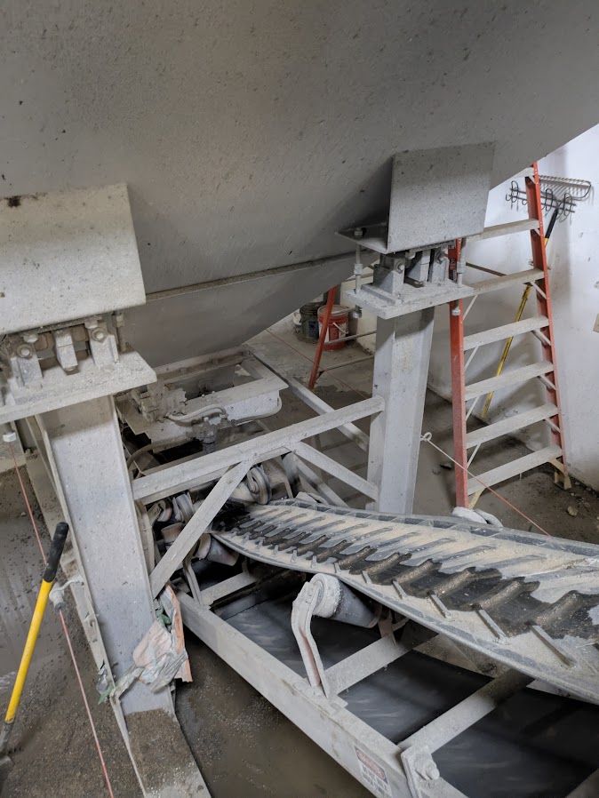 Used Mixer Systems Batch Plant (2018) with 21 cu ft paddle mixer & 2 compartment aggregate bin