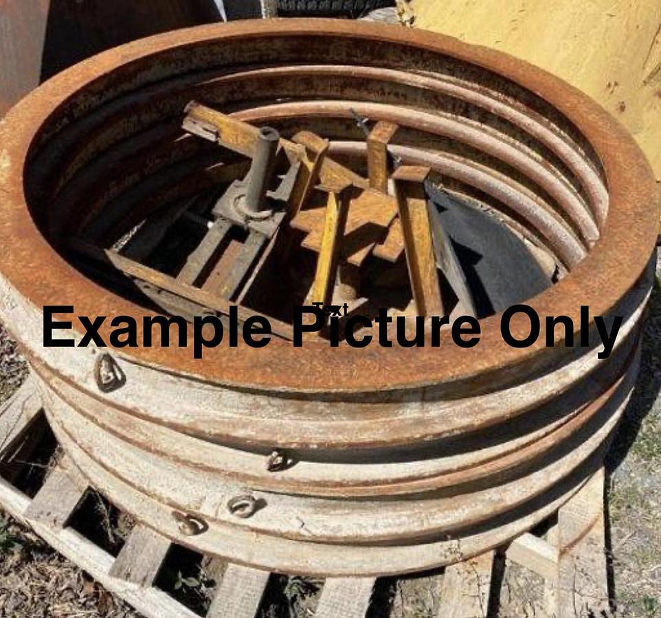 Used 48" & 60" M3 Precast Concrete Manhole Pallets & Headers