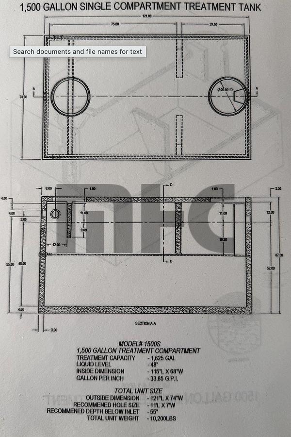 Used Norwalk Precast Concrete Septic Tank Forms (2500 gal, 1600 gal, 1500 gal, & 1000 gal)