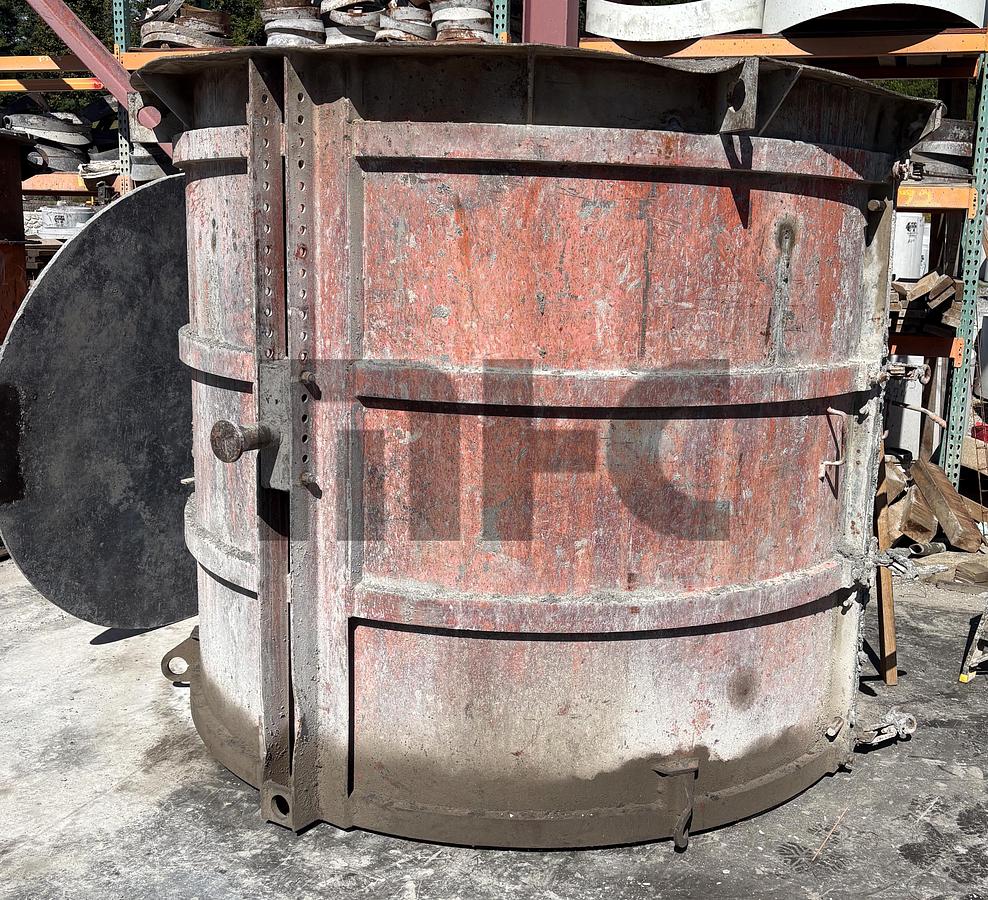 Used New Hampton 72" Precast Concrete Flatt Top, Riser & Base Forms
