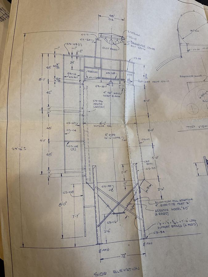 Used 45 Ton Cement Silo with Auger and Stand