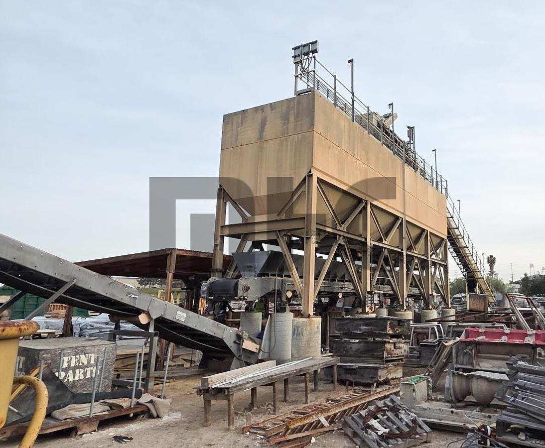 Used 2005 Turmac 4 Compartment Precast Concrete Batch Plant w/Haarup Mixer