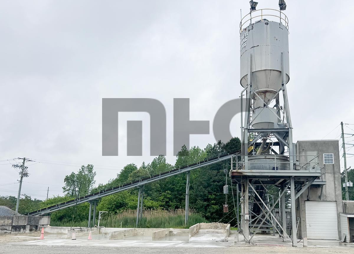 Used Johnson Ross and Mixer Systems Precast Concrete Batch Plant