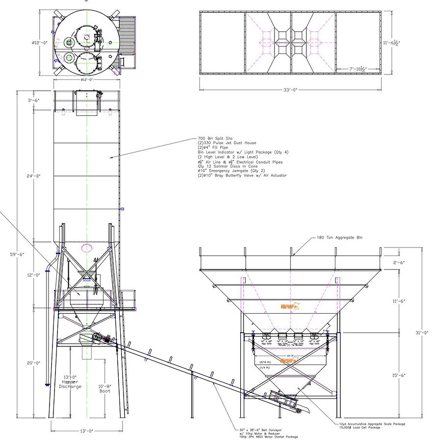 2026 Belgrade 4 Compartment Stationary Concrete Batch Plant