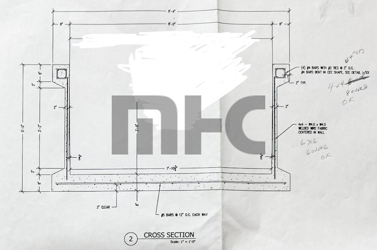 Used Precast Concrete Intake Form: