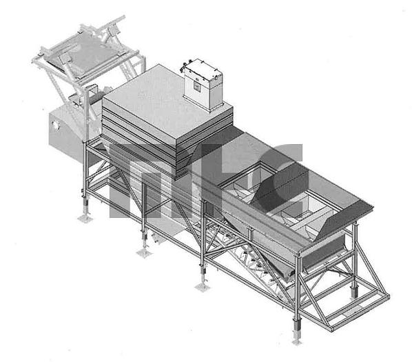 Used 2008 Ross UCON 12 Portable Concrete Batch Plant