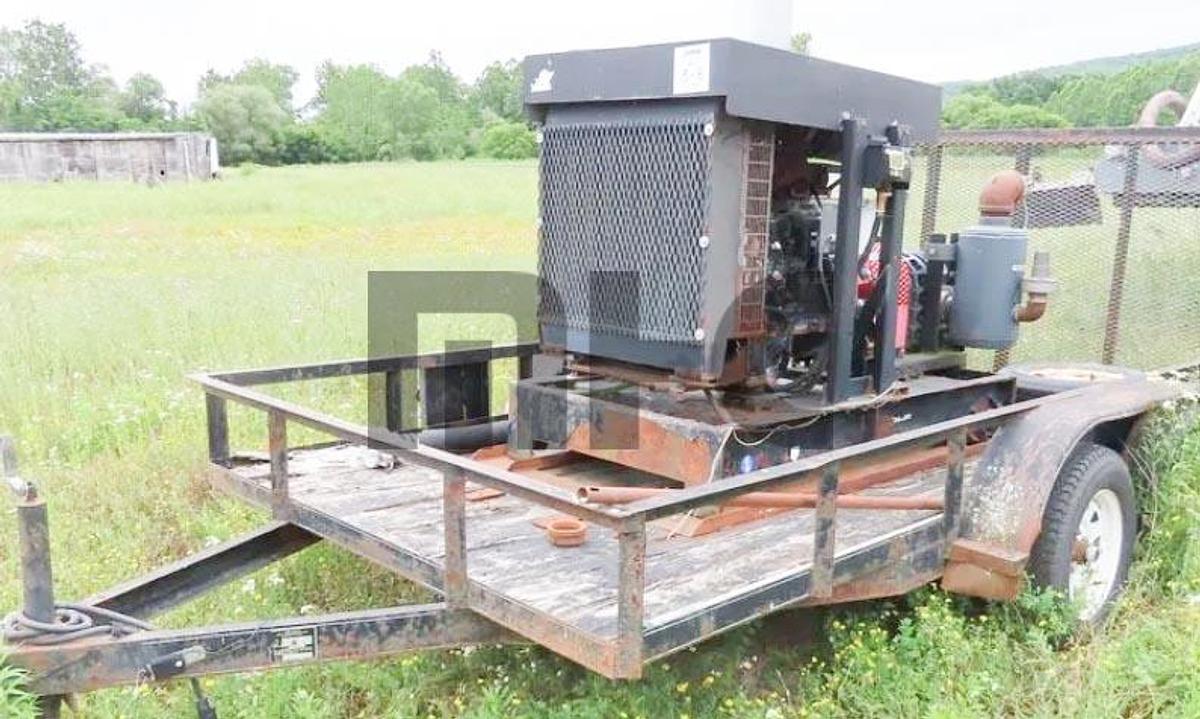 Used Portable Paragon P857/ John Deere Diesel Material Transfer Blower