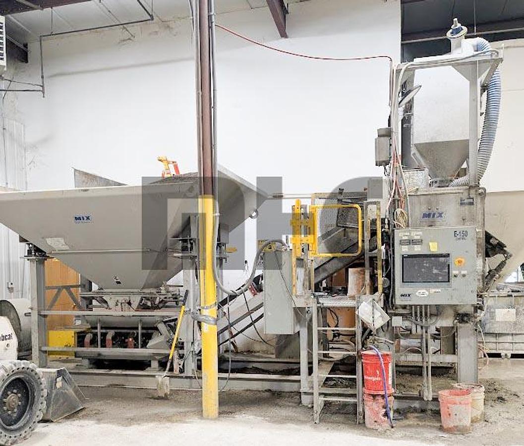 Used Mixer Systems Batch Plant (2018) with 21 cu ft Paddle Mixer & 2 Compartment Aggregate Bin