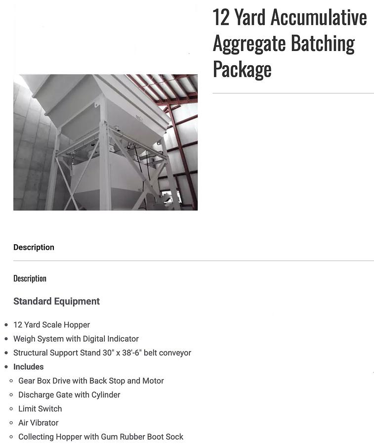 2026 Belgrade 4 Compartment Stationary Concrete Batch Plant