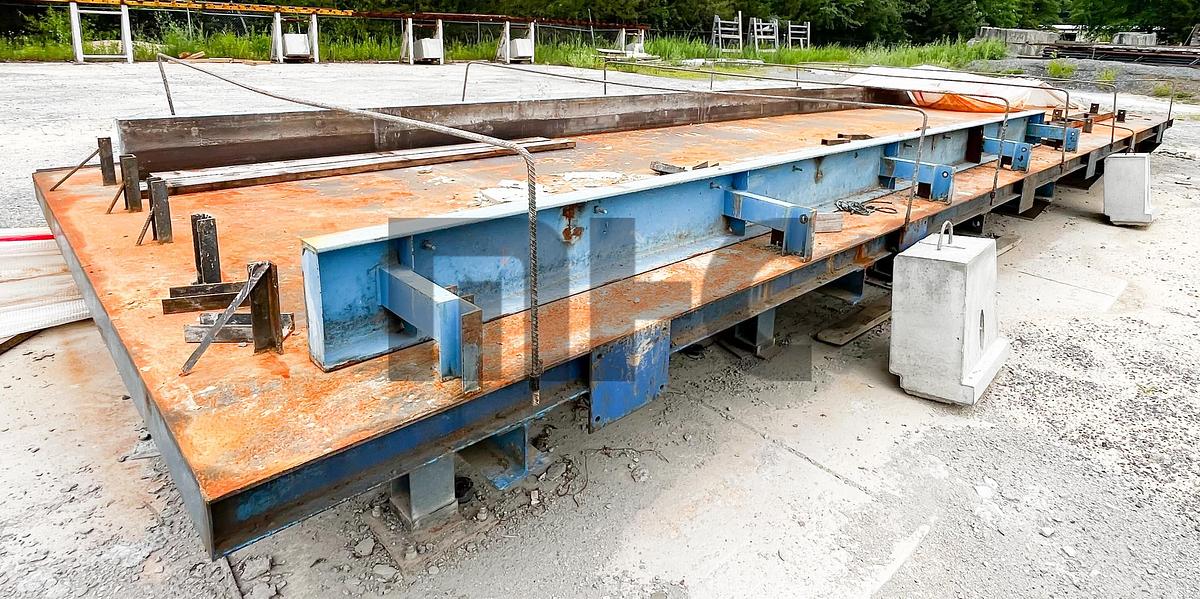 Used 11' X 39' Precast Concrete Casting Tables/Panel Forms (2 Each):