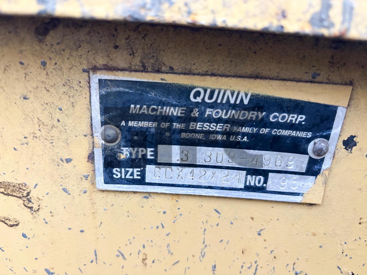 Used Besser-Quinn 60" X 42" x 24" Eccentric Precast Concrete Cone Form