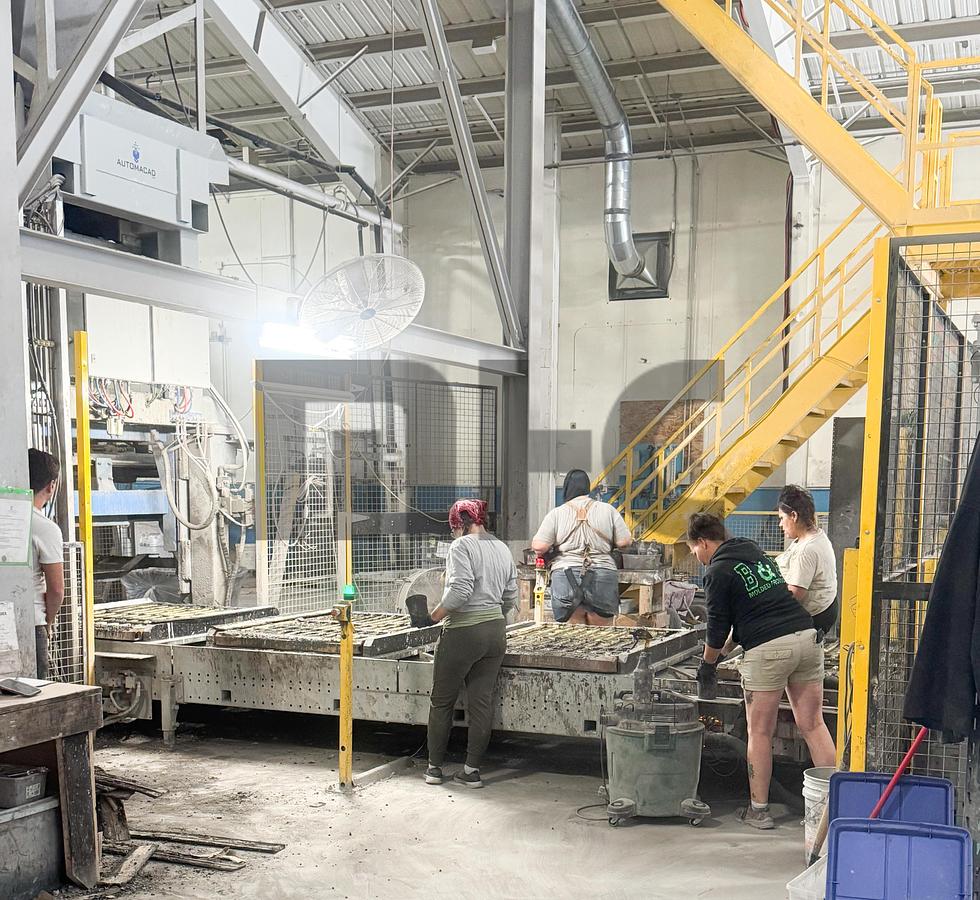 Used Automacad Precast Concrete Production Line & Mixer Systems Batch Plant