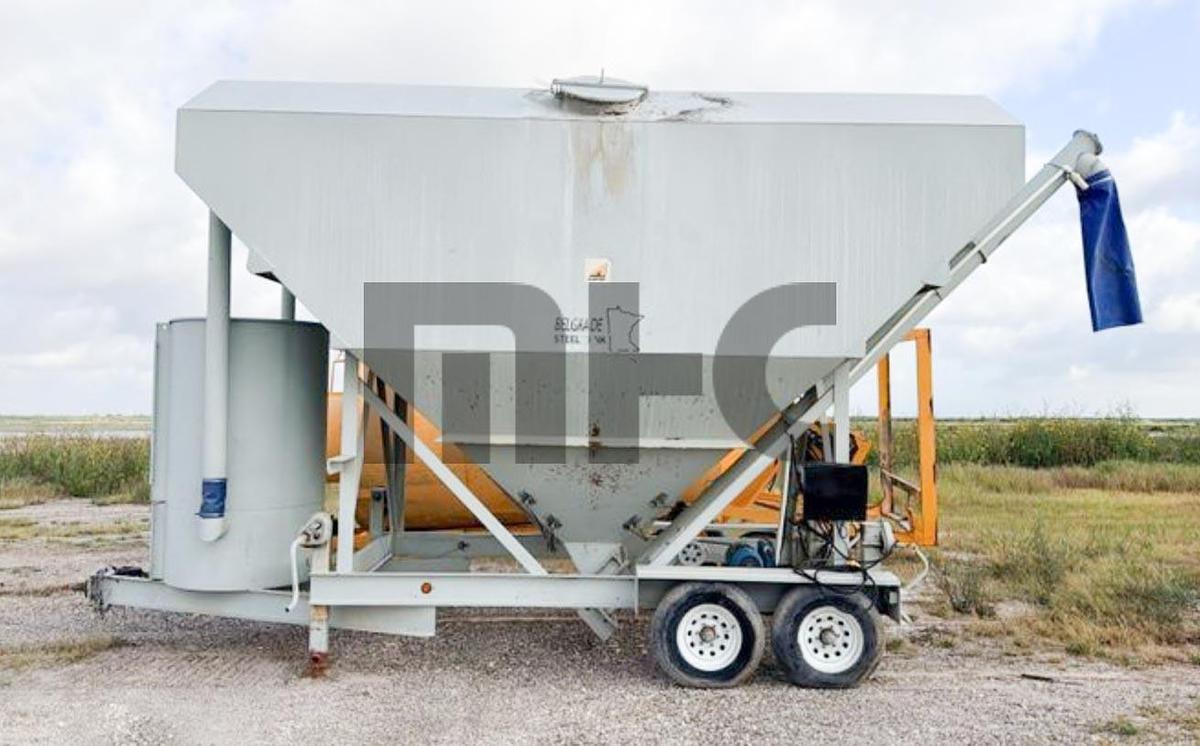 Used Belgrade LP200 Portable Cement Silo with Rice Lake Batching System