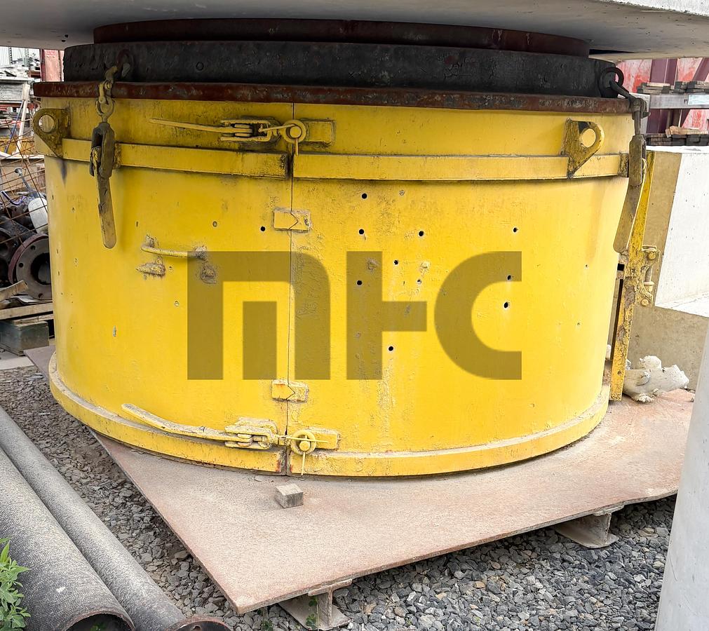 Used Various Height 60" ID Precast Concrete Manhole Riser Forms (3 Each)