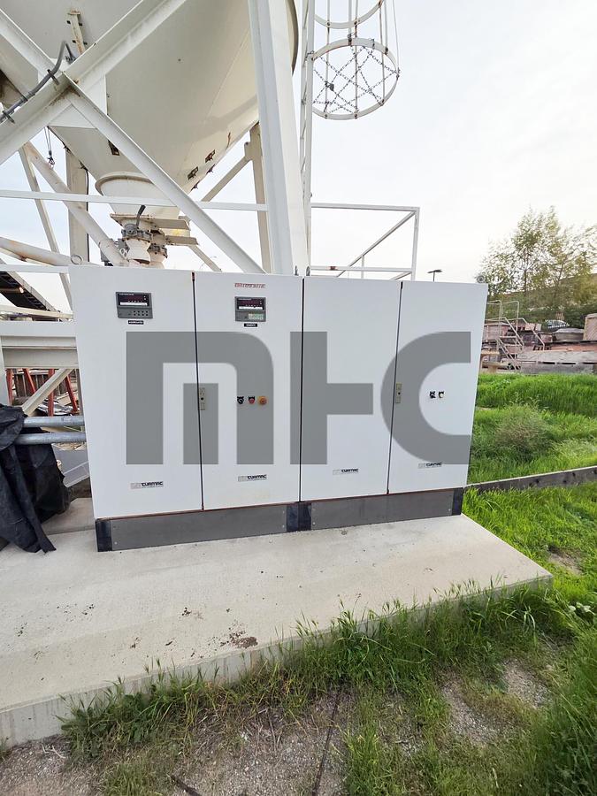 Used 2005 Turmac 4 Compartment Precast Concrete Batch Plant w/Haarup Mixer