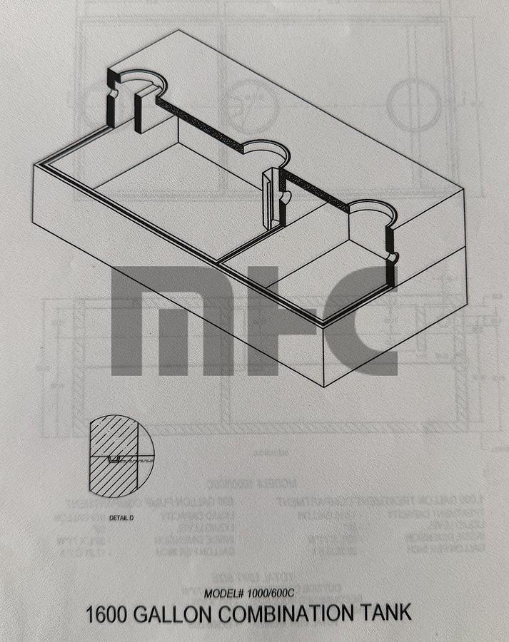 Used Norwalk Precast Concrete Septic Tank Forms (2500 gal, 1600 gal, 1500 gal, & 1000 gal)