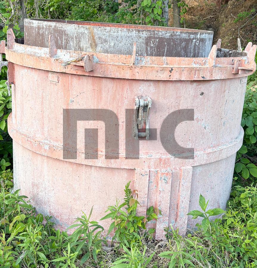 Used Various Height 60" ID Precast Concrete Manhole Riser Forms (3 Each)