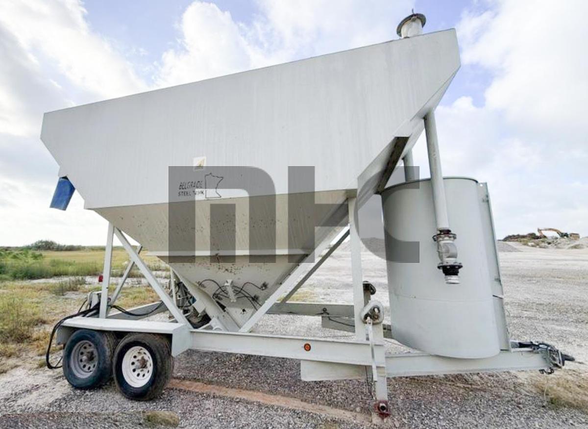 Used Belgrade LP200 Portable Cement Silo with Rice Lake Batching System
