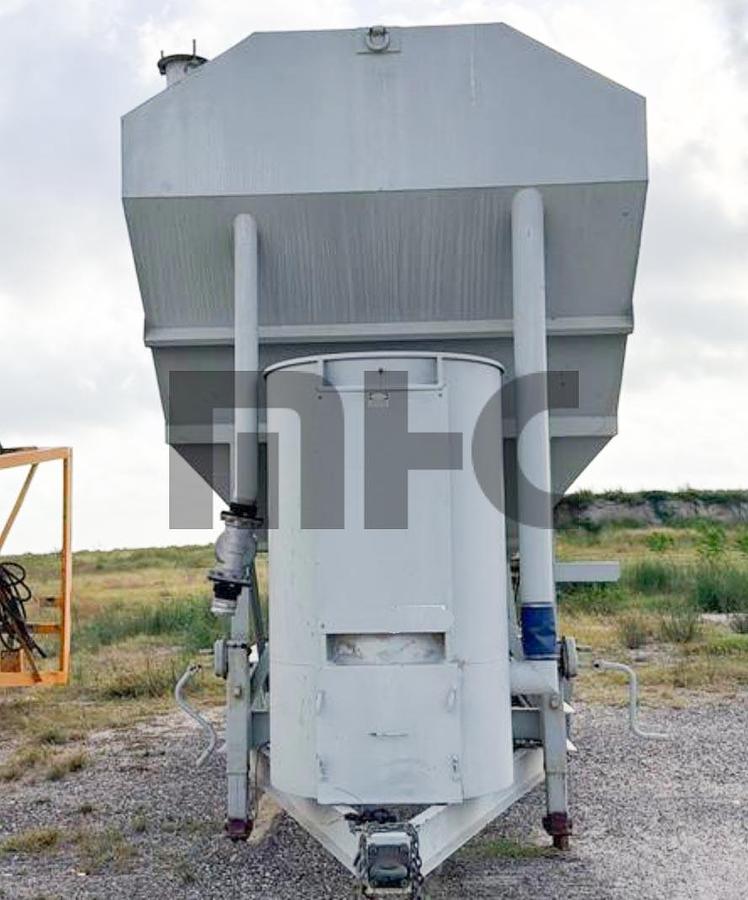 Used Belgrade LP200 Portable Cement Silo with Rice Lake Batching System
