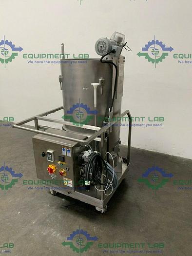 Used Hyclone 250L SV50172-01 Mixer w/ GTR 4Phase 1/4HP Motor on Rolling Cart