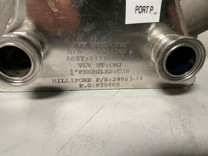 Used 3 ITT Pure-Flo Sherotec Stainless Steel Valves w/ Position Monitor 3/4" Sanitary