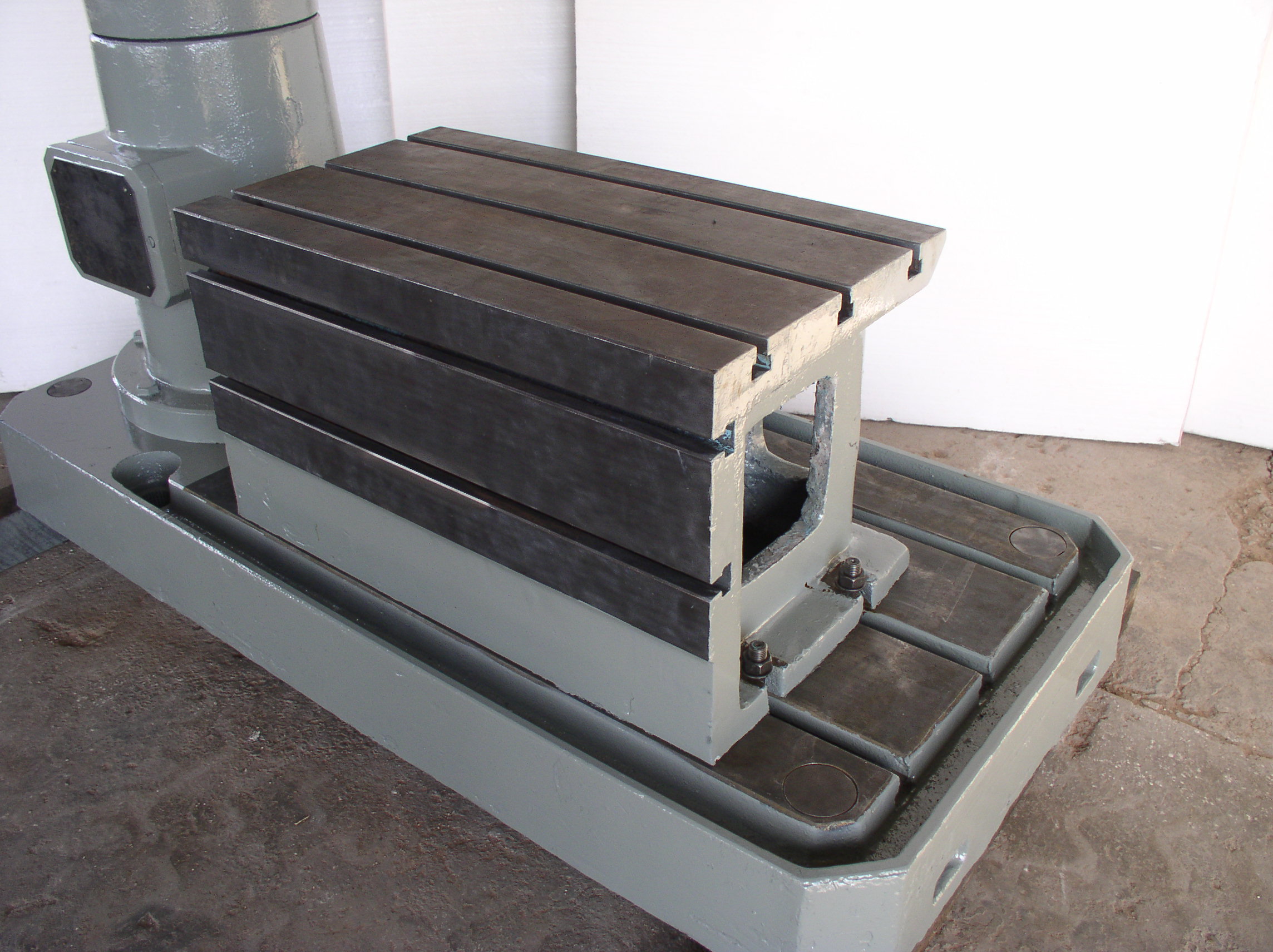 Used 3' x 9" JET Model JRD-939 Radial Arm Drill; T-Slotted Table; Mfg. 1985 - LIKE NEW